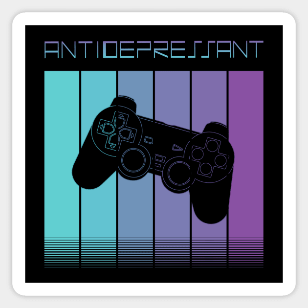 PlayStation Antidepressant Sticker by TheWellRedMage